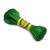 Línea de hilo para corbata china de 1.5 mm 7 hilos alrededor de 20 metros cuerda de hilo tejida a mano pulsera DIY 32 colores al por mayor