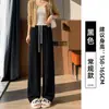 Pantalones de pana de pierna ancha para mujer Otoño 2026 Estilo nuevo Petite Caída Sueltos Casuales Pantalones de chándal de pierna recta Grises