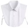 Camisa Cuello Falso Cuello de Mujer Combinable Cuello Falso Cuello de Camisa Poliéster Algodón Decorativo Cuello Vertical Cuello Puntiagudo Accesorios de Cuello Falso Transfronterizo