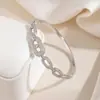 Pulsera Geométrica de Zirconia Completa, Lujo Ligero, Moda de Alta Gama, Joyería de Celebridades de Internet de Moda, Pulsera de Cielo Estrellado Chapada en Oro de Venta Caliente Transfronteriza
