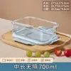 Fiambrera de vidrio apta para microondas fiambrera para estudiantes con tapa fiambrera para oficinista caja para mantener la frescura caja bento dividida