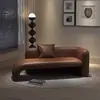 Cadeira Longa Minimalista Estilo Italiano para Sala de Estar, Sofá Individual, Poltrona Reclinável, Hotel, Pousada, Assento de Sofá de Lazer, Cadeira Longa para Apartamento Pequeno