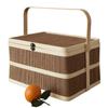Nueva caja de regalo grande de bambú Zongzi para Año Nuevo, cesta de bambú, embalaje para huevos, alimentos, productos nativos, artículos de Año Nuevo, caja de regalo portátil