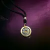 Directo de fábrica: Colgante de concha Gahu de animal del zodíaco estilo antiguo, collar cultural y creativo para hombres y mujeres, accesorio de concha protector