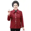 Ropa de otoño e invierno para mediana edad y ancianos, abrigo con solapa bordada para abuela, ropa casual para mujer, ropa para personas mayores de 70 años, top cálido con forro de polar