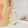 Caja de Regalo Colorida de Verano Colgante para Teléfono con Cuentas Cadena Colgante Conejo Lindo Sandía con Cuentas Accesorio Anti-Pérdida para Teléfono