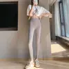 Calça Tubarão de Cintura Alta Feminina Roupa Externa Primavera Outono Emagrecedora Modeladora Levanta Bumbum Sensação de Pele Nu Fina 2026 Nova Calça Yoga Barbie