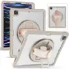 Adecuado para Apple iPad Pro 12.9 ranura para lápiz soporte giratorio carcasa dura 12.9 pulgadas 2022 carcasa protectora a prueba de tres