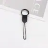 Lanyard para llavero de coche al aire libre correa de cámara metal simple anti-pérdida hebilla de anillo de cuero colgante