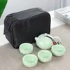Juego de Tetera Dingyao Xishi con Una Tetera y Cuatro Tazas, Caja de Regalo para Juego de Té Kung Fu para Eventos de Negocios, Festival de Mediados de Otoño y Regalos del Día Nacional al por Mayor