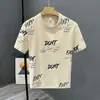 Camisa de Manga Corta con Diseño de Estampado Completo de Moda para Hombre Verano Holgada Base Tendencia Versátil Top de Media Manga