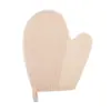 Toalla de baño de algodón y ramio, guantes de baño espumosos, guantes de doble cara para eliminar la suciedad sin dolor, guantes para lavar la cara con dedos angulados para su uso