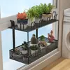 Colgador para barandilla alféizar de ventana balcón planta verde maceta soporte, soporte para maceta colgante, borde de ventana suculenta rosa peonía soporte para flores