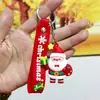 Chaveiro Criativo de Desenho Animado de Natal Papai Noel Fofo Boneco de Neve Rena Árvore de Natal Pequeno Presente Pingente de Mochila