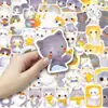 53 Lindas Pegatinas de Gato de Dibujos Animados DIY Suave Lindas Curativas Cuaderno Cuaderno Decoración Impermeable Cultural y Creativa Venta al por Mayor