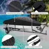Funda para barco de venta cruzada más vendida, cubierta de tela Oxford 600D para protección solar de yates y lanchas motoras, impermeable, a prueba de polvo, funda conveniente para barco