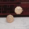 Broche de Decoração com Pino de Broche Banhado a Ouro Yiwu Preserva Cor DIY Cobre Inlaid Acessórios de Joia Estilo Antigo B1520