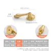 Novo Pingente Estilo Chinês Retrô Maçaneta de Gaveta de Latão Sólido, Puxador de Anel Dourado Antigo de Furo Único para Armário e Porta de Guarda-Roupa