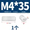 Tornillos Super para Máquina Dorados, Tornillos Plásticos Sin Cabeza, Tornillos de Fijación de Cabeza Plana, Tornillos de Fijación de Nylon, Tuercas, Arandelas M3M4