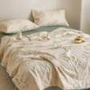 Edredón de verano fino de algodón con estampado floral pequeño estilo coreano al por mayor, edredón fresco de verano, núcleo de edredón de algodón de soja lavable para aire acondicionado