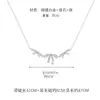 Colar com Pingente de Laço Estilo Coreano Estilo Ins Moda Feminina Elegante Acessível Luxo de Ponta Versátil Corrente da Clavícula Acessórios
