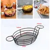 Petiscos de Asas de Frango, Frango Frito, Cesta de Pães, Cesta de Petiscos de Ferro Forjado, Cesta para Batatas Fritas, Cesta Mini para Frituras de Bar, Anti-Escaldante