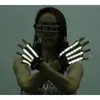 Óculos de Sol Iluminados com LED para Festa, Óculos de Sol Disco, Óculos de Laser Tech Cyberpunk, Luvas a Laser