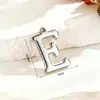 Pingentes de Letra Espelhados em Aço Inoxidável A-Z em Estoque, Cor Dourada 18K, Acessórios de 26 Letras Pingentes para Joias DIY
