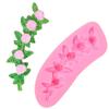 Molde de silicona para pastel de chocolate seco Sko 5 Even Rose Vine, decoración de pasteles, herramientas para hornear
