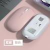 Ratón Inalámbrico Bluetooth 2.4g, Doble Modo, Silencioso, Adecuado para Laptops Apple, Recargable, Uso Silencioso en Oficina, Ratón Suave