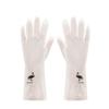 Guantes de Tareas Domésticas Translúcidos, Blancos para Lavandería Impermeables de Plástico Caucho para Limpieza del Hogar Antideslizantes Resistentes al Desgaste para Lavar Platos de Cocina