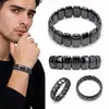 Pulsera Magnética de Cálculos Biliares Negra de Venta Caliente Transfronteriza Sentido de Alta Gama Lujo Ligero Imán Pulsera Hecha a Mano Simple Versátil Joyería DIY