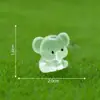 Micro-Paisaje Creativo Elefante Luminoso Lindo Jardinería Paisajismo Decoración DIY Accesorios Colgantes Mini Resina Pequeños Adornos