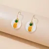 Coleção de Brincos Fofos de Frutas Agulha de Prata, Presilhas de Orelha Estilo Doce e Feminino Sem Furo, Brincos de Morango com Rosto Sorridente Cravejados de Diamante para Mulheres