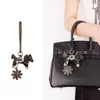 Novo Estilo Bolsa de Pônei em Couro PU Pingente Corrente para Celular Cordão de Contas Lanyard Chaveiro Ornamento Fábrica Presente de Festival do Meio Outono