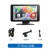 Navegador Carplay Fm Bluetooth Mp5 Pantalla Inteligente 7 Pulgadas Android Grabadora Pantalla Apple Mirroring