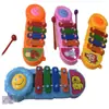 Piano de percussão mini de desenho animado para bebê instrumento de percussão de plástico para crianças brinquedo de educação musical precoce suprimentos brinquedos