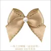 Descontinuado 1 Perla 3 Puntos Arco 8D08Dd-835 Yao Ming Flor Decoración Borde Dorado Cinta Hecho 26*25mm Flores