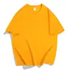 Camiseta de Algodón Puro para Hombre Cuello Redondo Camisa Cultural Uniforme de Clase Logo Bordado Estampado Color Sólido Camiseta Interior 180g Manga Corta Logo Estampado de Moda