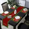 Conjunto de Toalha de Mesa Novo Transfronteiriço Decoração de Mesa para Feriado de Natal Conjunto de Bandeira de Mesa Jogos Americanos Bandeira de Mesa 2026 Amazon
