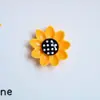 Accesorios de Resina DIY Funda de Teléfono de Girasol Accesorios para el Cabello de Girasol Caja de Almacenamiento para Pasadores Materiales para Llaveros