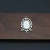 Accesorios de Joyería Vintage DIY Aro de Plata Antigua Mariposa Loto Colgante de Múltiples Agujeros Pasador de Pelo Collar Materiales Hechos a Mano