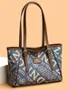 Bolsa de Tote Impresa Nueva Transfronteriza 2025 Bolso de Hombro Retro Simple Gran Capacidad Bolso de Mano para Viajes Diarios Presbópico