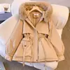 Parker Chaqueta de Plumas Nueva Invierno 2024 para Mujer Moda y Versátil Forro Polar Grueso Chaqueta Todo en Uno a Heattech