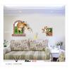 Liquidação 3D 3D engraçado girafa bebida adesivos decoração do quarto embelezando criativo adesivos PVC mural à prova d'água