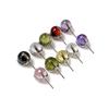 Pendiente de titanio F136 barra de 3 mm garra bola de circón bola bola aleación de titanio G23 joyería para perforar clavo de labio clavo de cartílago de oreja