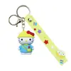 Al por mayor de fábrica Dibujos Animados Muñeca KT Gato Llavero Muñeca de Goma Líquida PVC Llavero de Muñeca DIY Bolsa Llave Colgante Pequeño