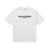 Serie de camisetas casuales de algodón puro de manga corta, unisex, de marca moderna, con tres etiquetas completas, patrón digital transfronterizo Margiela, cuello redondo