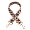 Nueva correa de hombro ancha con diseño de jacquard de diamantes de colores, gruesa y larga, accesorios para bolsos, correa para bolso cruzado.