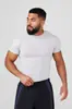 Youngla Camiseta Deportiva de Verano Estilo Americano Nueva para Hombre Ajustada Pantalón Jogger Fitness Running Entrenamiento Secado Rápido Manga Corta